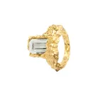 House of Vincent Paragon Gaze Ametyst Ring Guldpläterad Silver VJ133-URG-GA